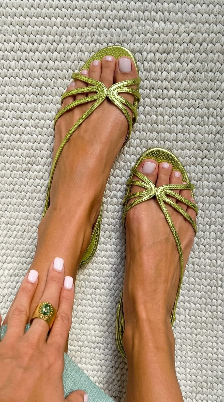 Sandales dorées Camille