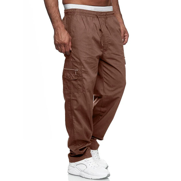 Alexander - Pantalons cargo pour homme, coupe décontractée