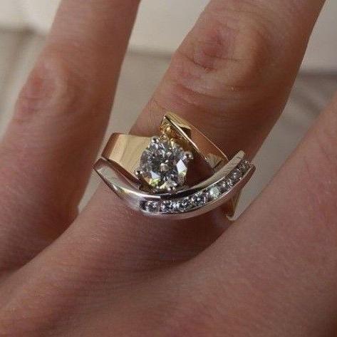 Bague Fusion Dorée™ – Forme Libre & Brillance