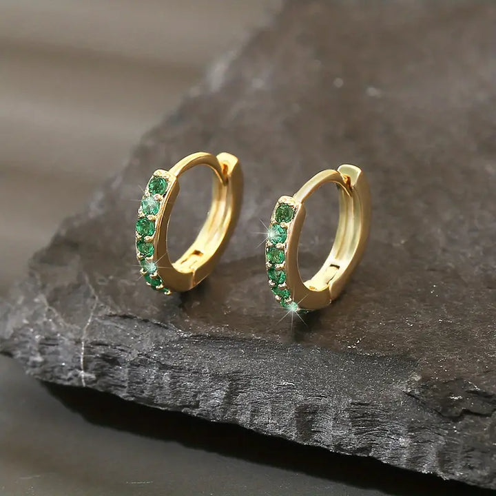 Boucles d'oreilles pendantes en or inspirées par la côte