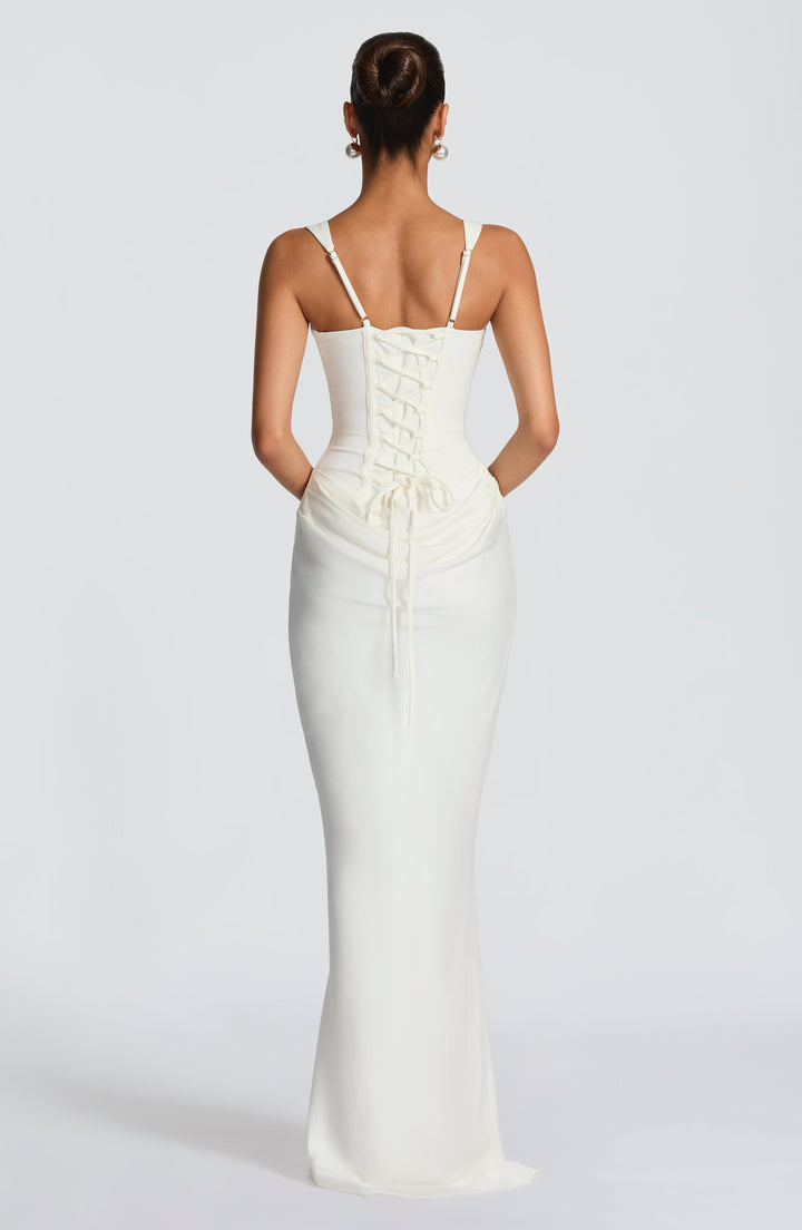 Leonor ❘ Robe maxi à décolleté carré