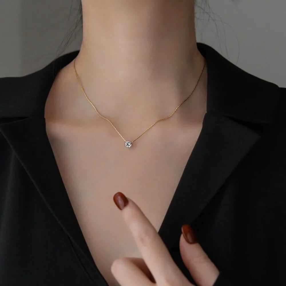 Collier de Moissanite Cléa