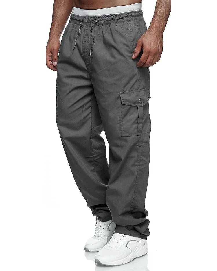 Alexander - Pantalons cargo pour homme, coupe décontractée
