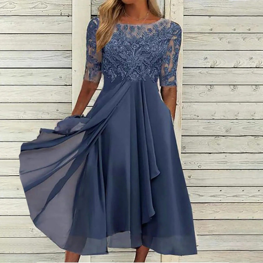 Harper™ | Robe midi en dentelle élégante