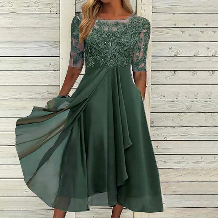 Harper™ | Robe midi en dentelle élégante