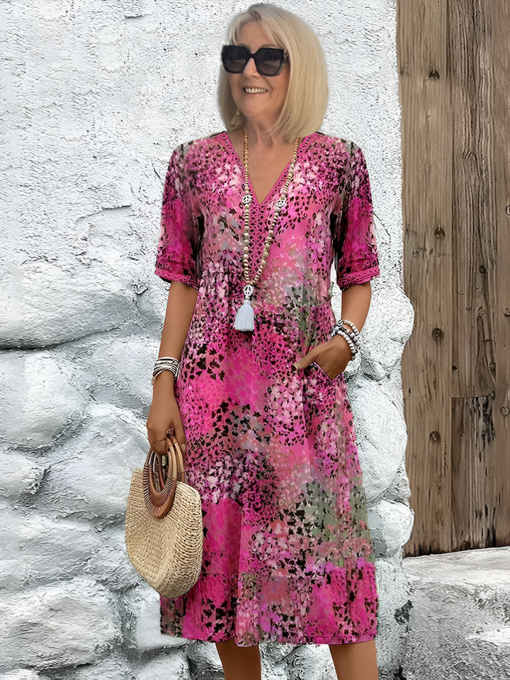 Colette™ | Robe Midi Éclatante