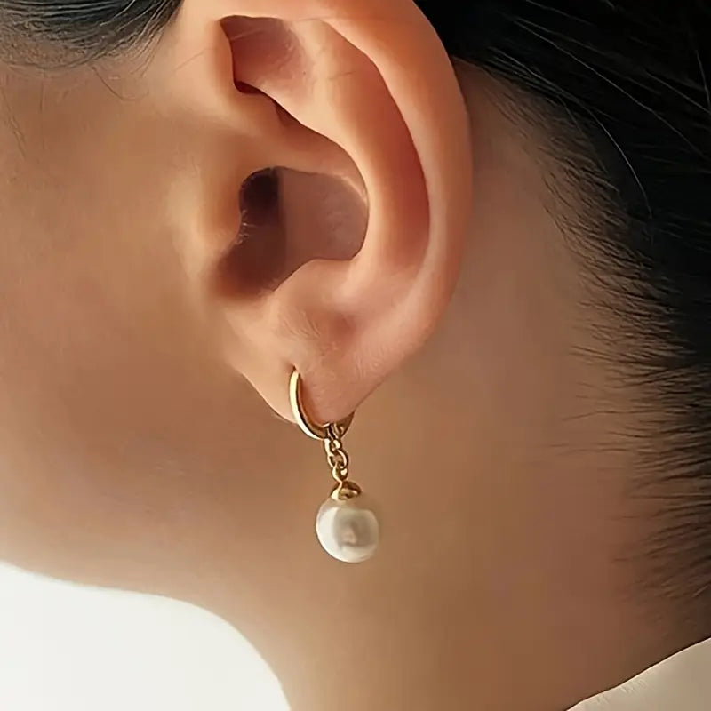 Ensemble de bijoux en perles Grace dorées élégantes