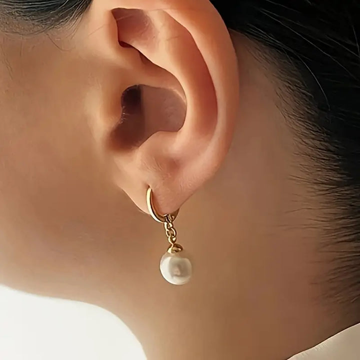 Ensemble de bijoux en perles Grace dorées élégantes