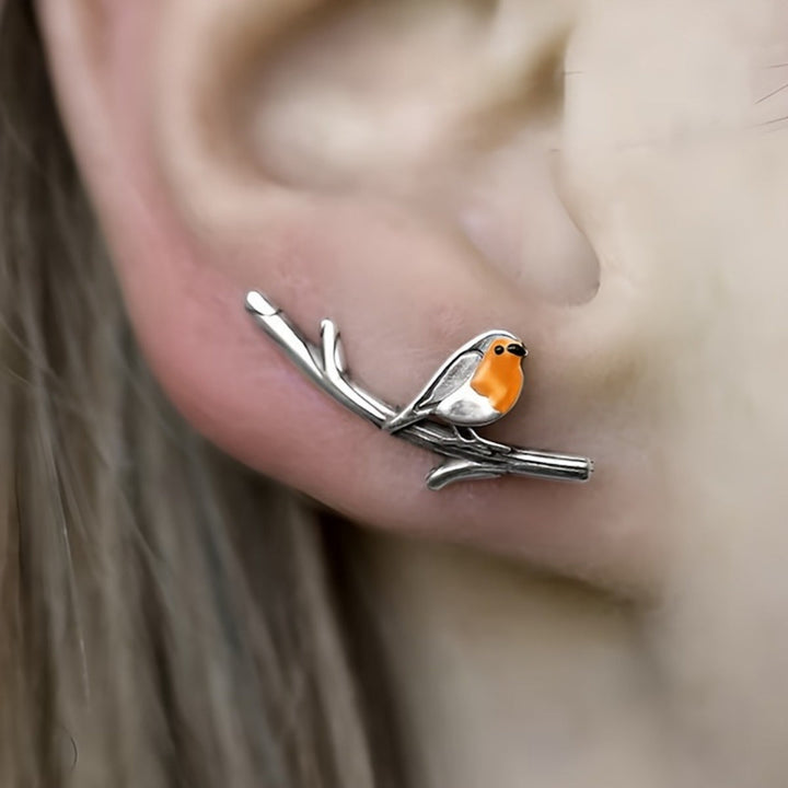 Rouge-gorge Boucle d'oreille