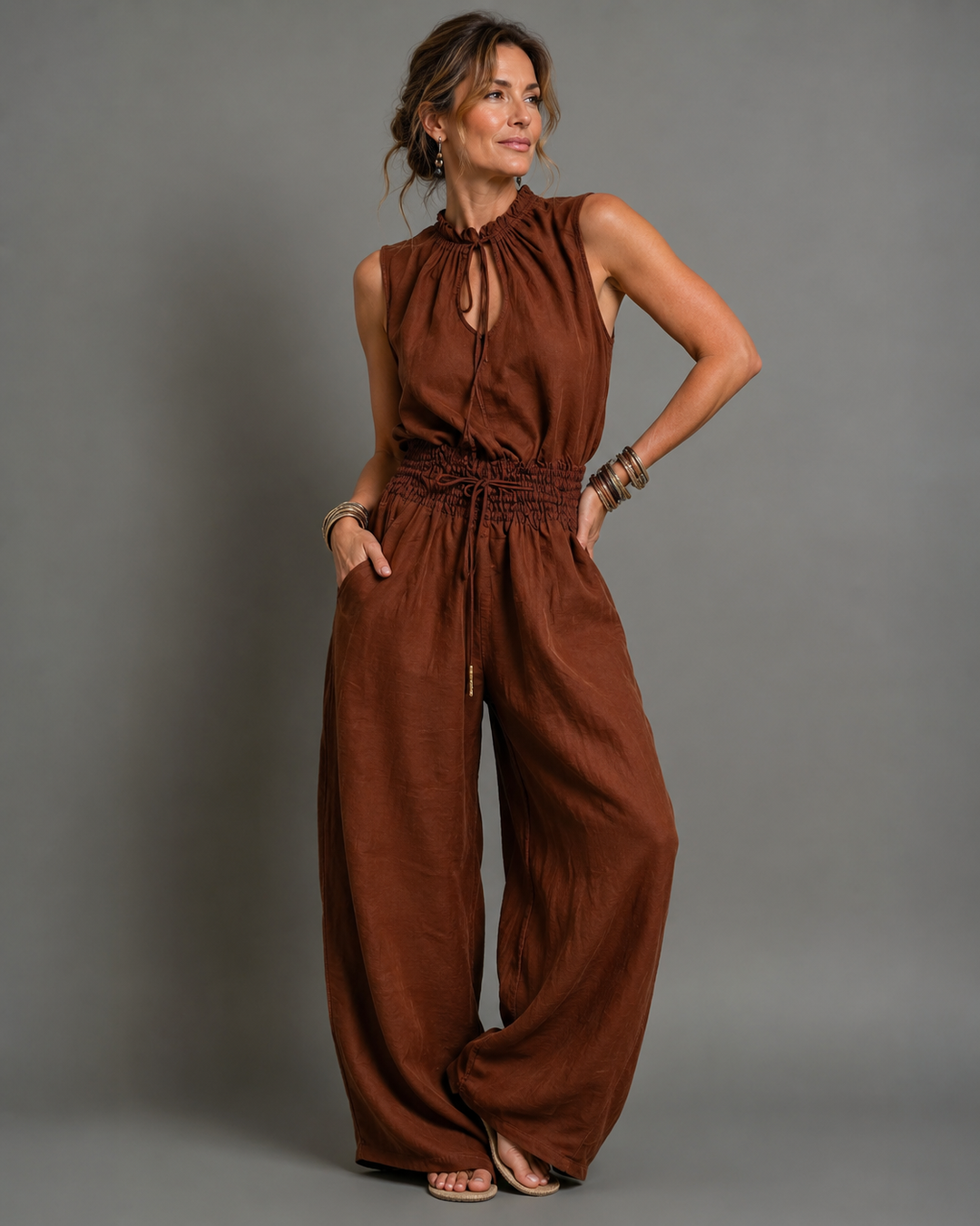 Jette™ | Combinaison sans manches avec jambes larges