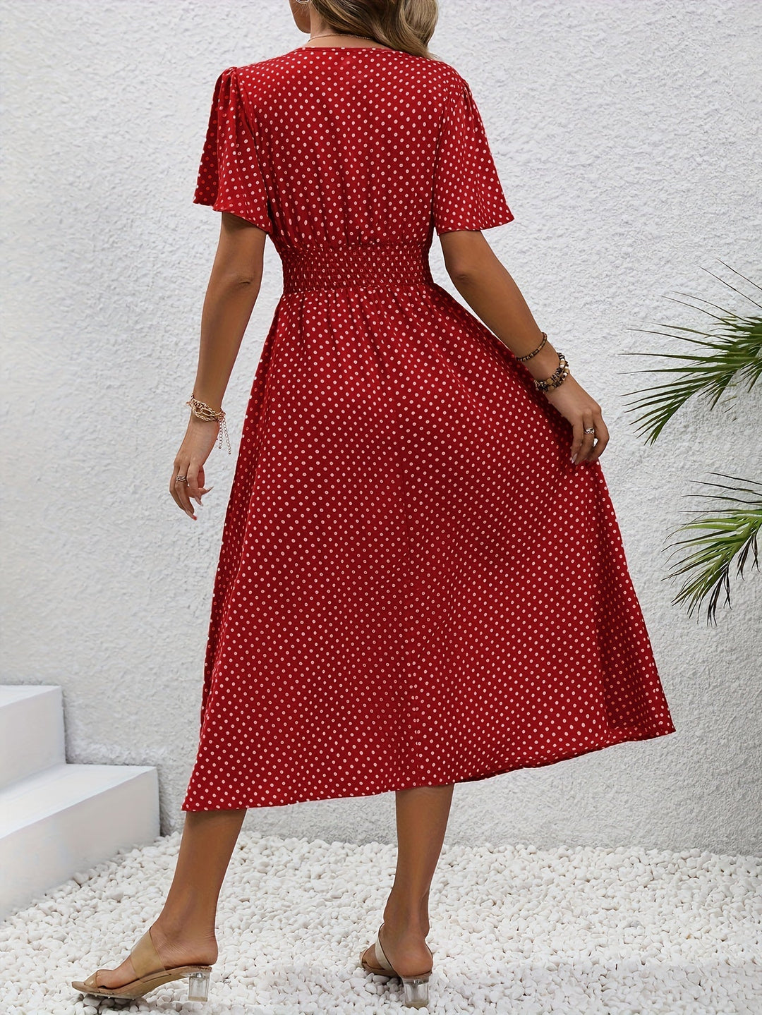 La Scintilla | Robe Élégante Pois Élisa