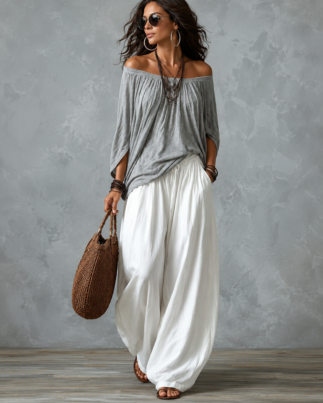 Ingrid™ | Ensemble décontracté 2 pièces avec jambes larges