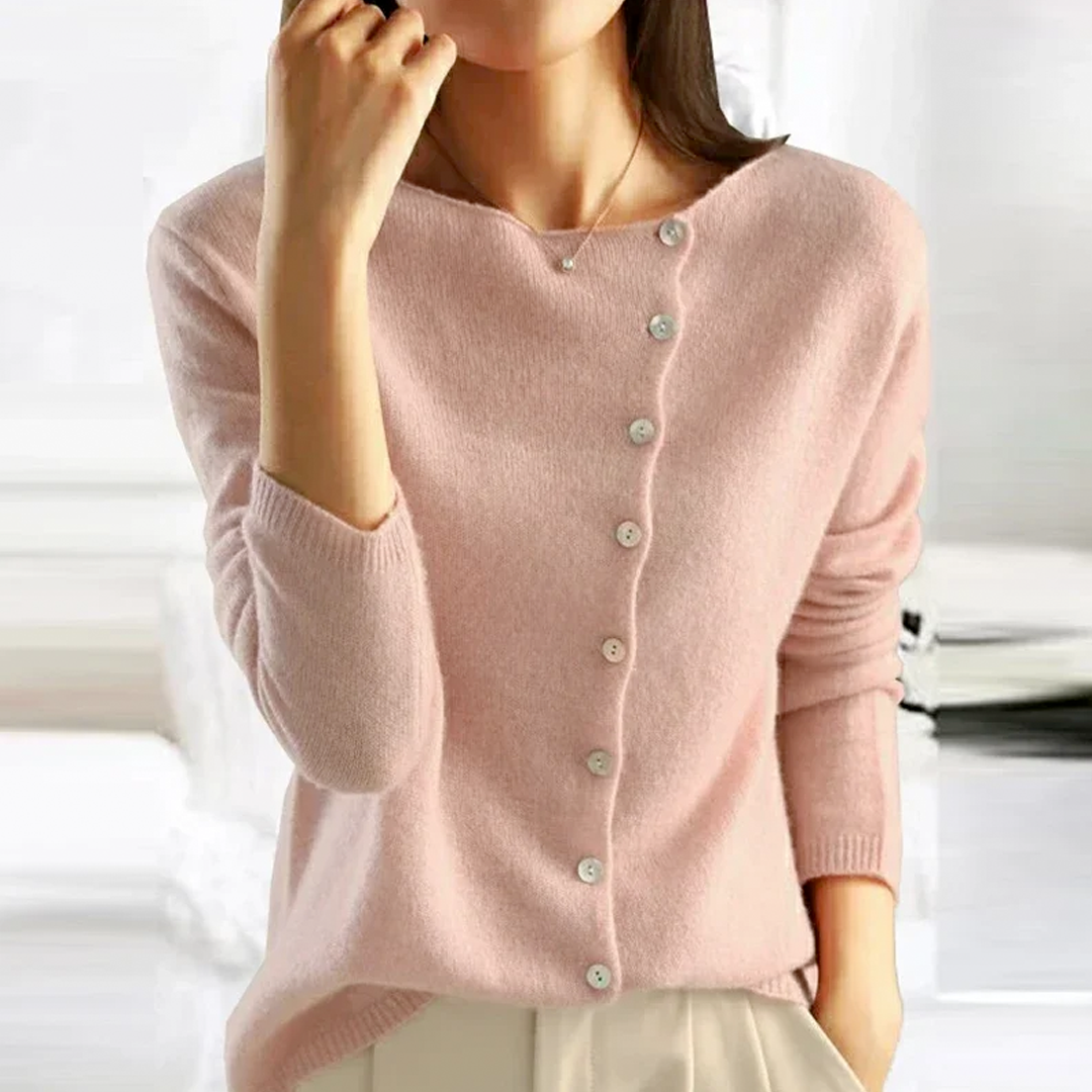 Gia™ | Cardigan Boutonné Élégant