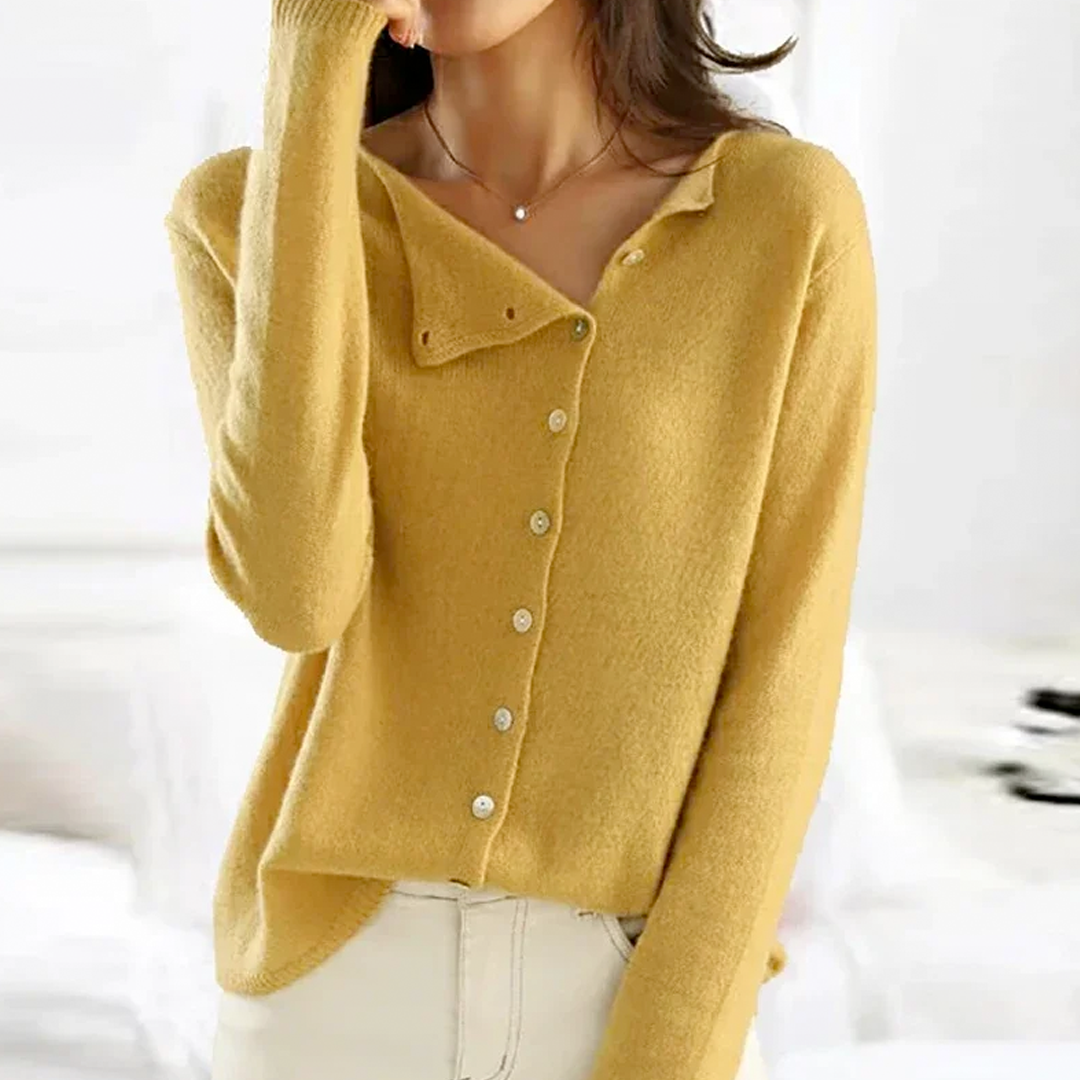 Gia™ | Cardigan Boutonné Élégant