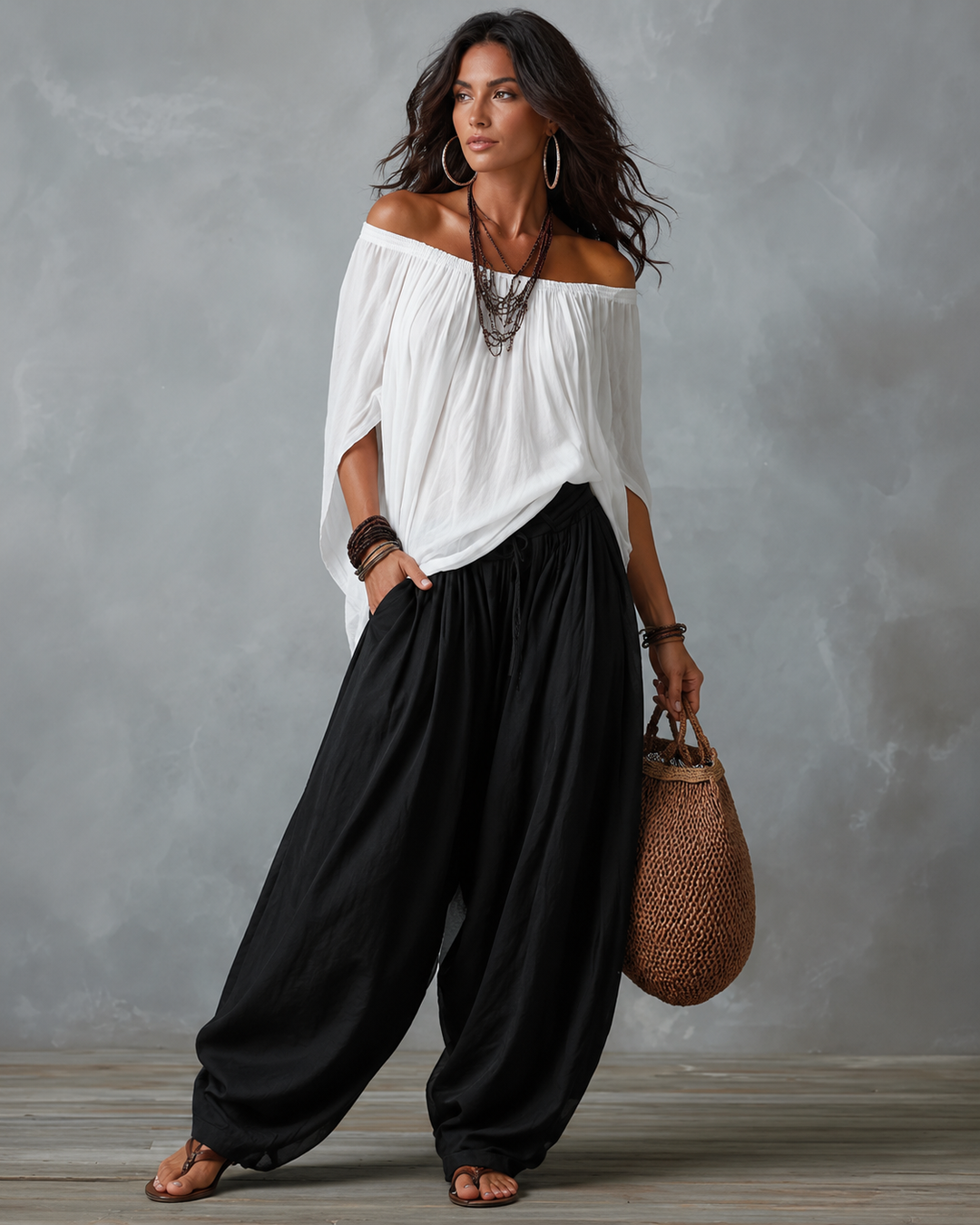 Ingrid™ | Ensemble décontracté 2 pièces avec jambes larges