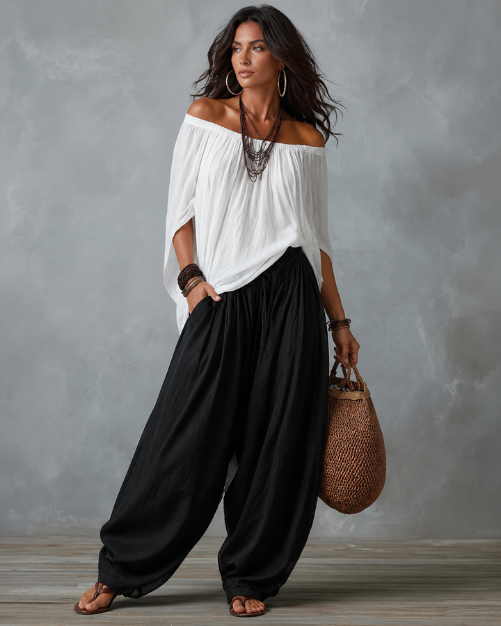 Ingrid™ | Ensemble décontracté 2 pièces avec jambes larges
