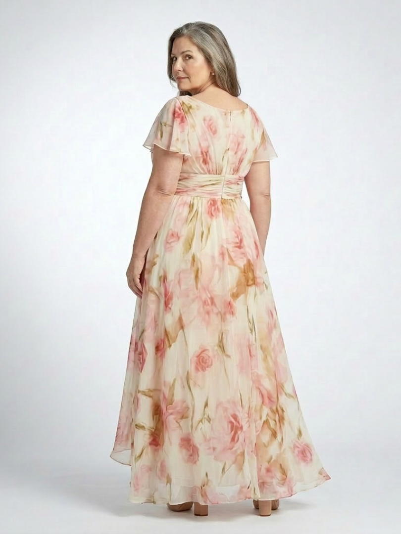 Elara | Robe à manches courtes et décolleté en V