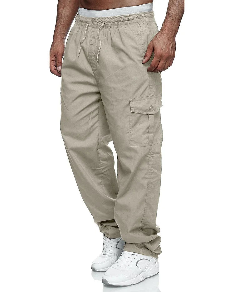 Alexander - Pantalons cargo pour homme, coupe décontractée
