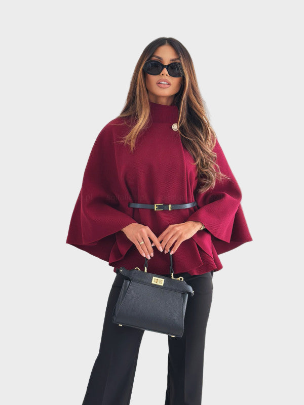 Selviora – Veste élégante avec des manches papillon et une ceinture