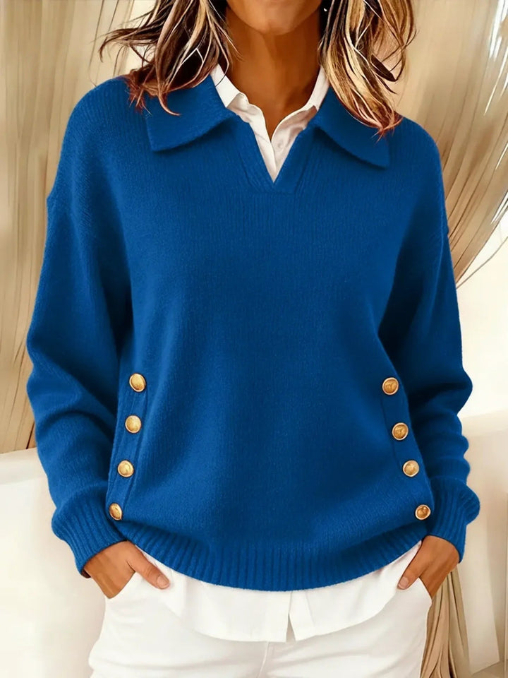 Erminia | Pull à Col Polo et Boutons