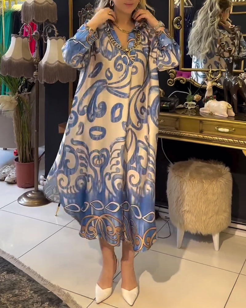 Eliane™ | Robe Chic à Motif