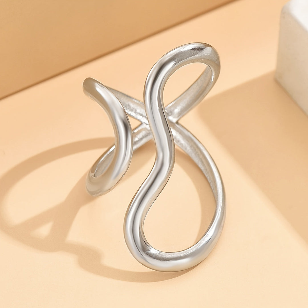 Bague Chique avec Vague Asymétrique