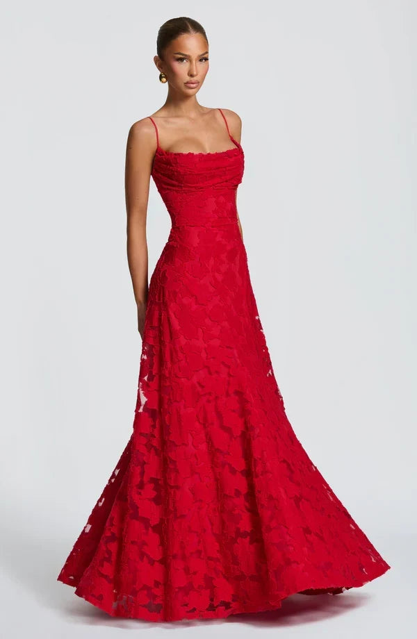 SOFIA | Robe Maxi Élégante en Dentelle