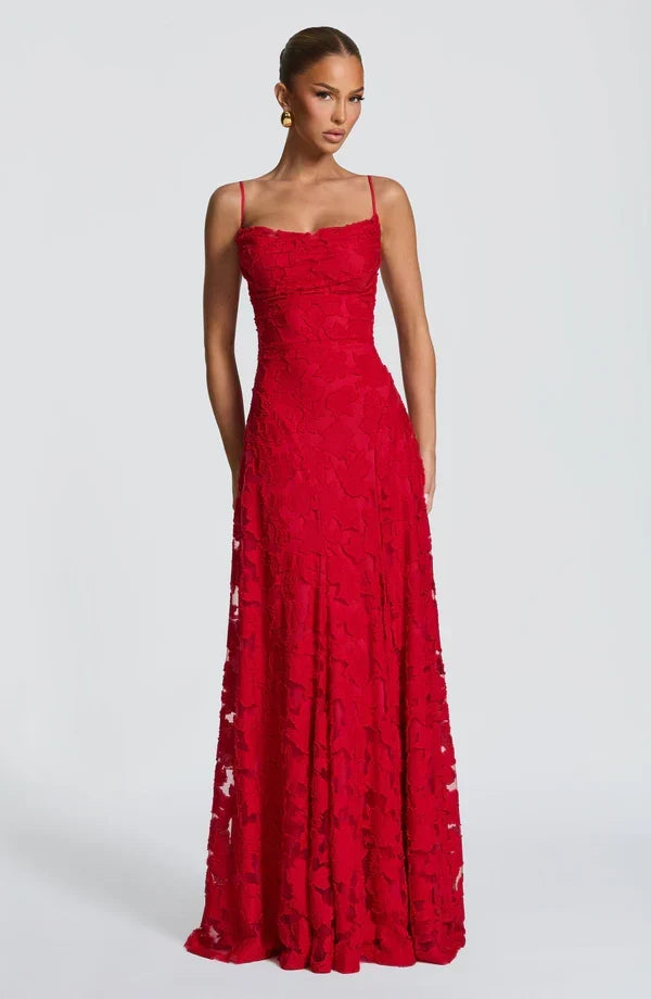 SOFIA | Robe Maxi Élégante en Dentelle