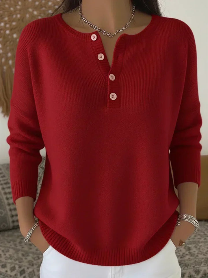 Beatriz | Pull avec Boutons Henley