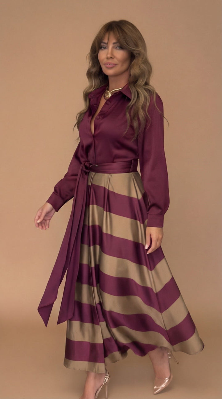 Mila™ | Robe Maxi Rayée
