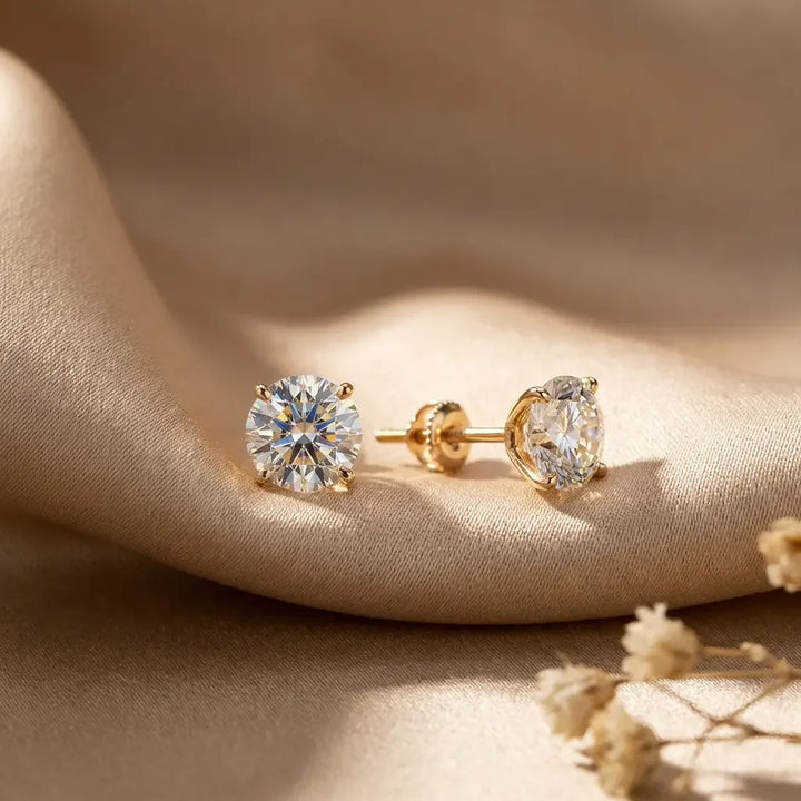 Boucles d'oreilles en or blanc chic Tera
