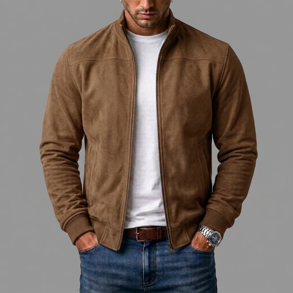 Ceasar  | Blouson aviateur en daim