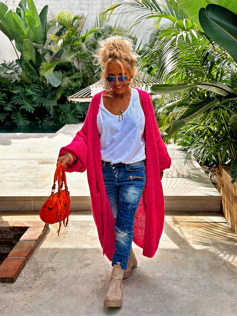 Luv & Lola - Cardigan d'été bohème Paix & Amour