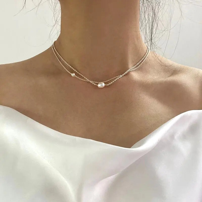 Collier de perles classique