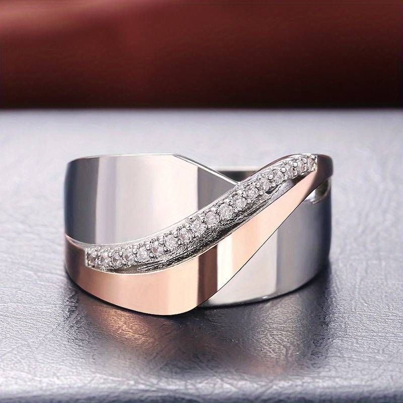 Bague Élégante en Or Rose Brillant