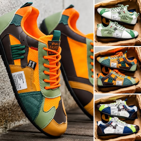 Arman | Baskets rétro colorées