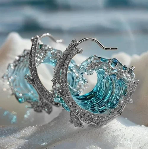 Boucles d'oreilles Golvende Mer