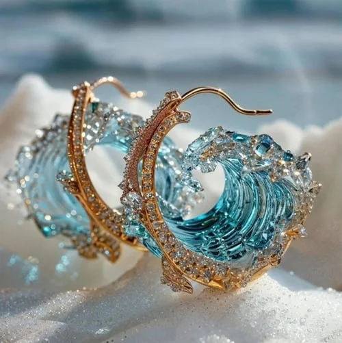 Boucles d'oreilles Golvende Mer
