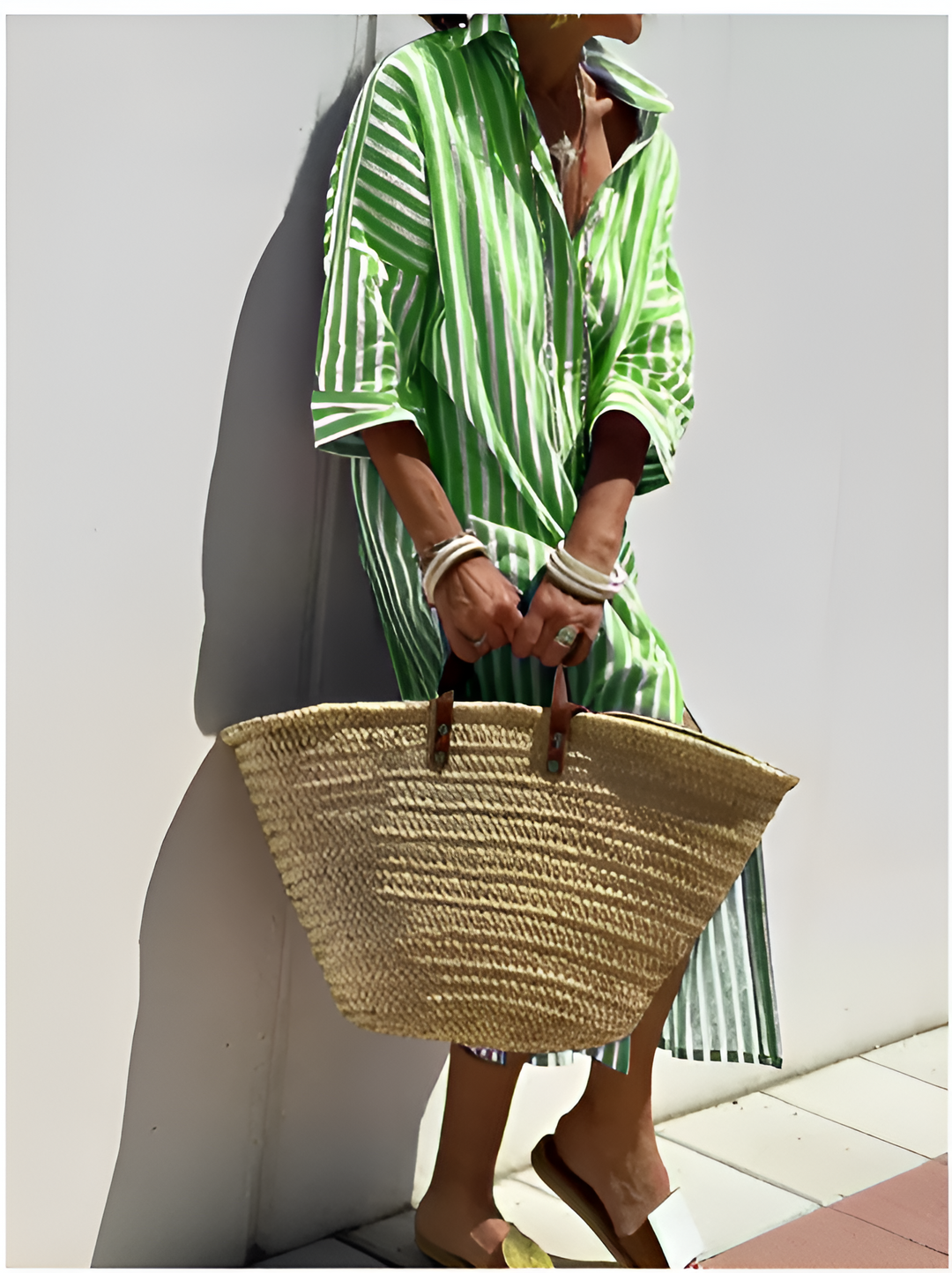 Héloïse™ | Chic Robe Chemise Rayée