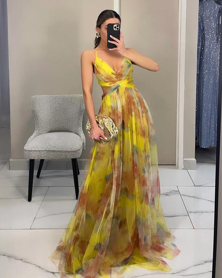 GISELLE | Robe Maxi en Chiffon