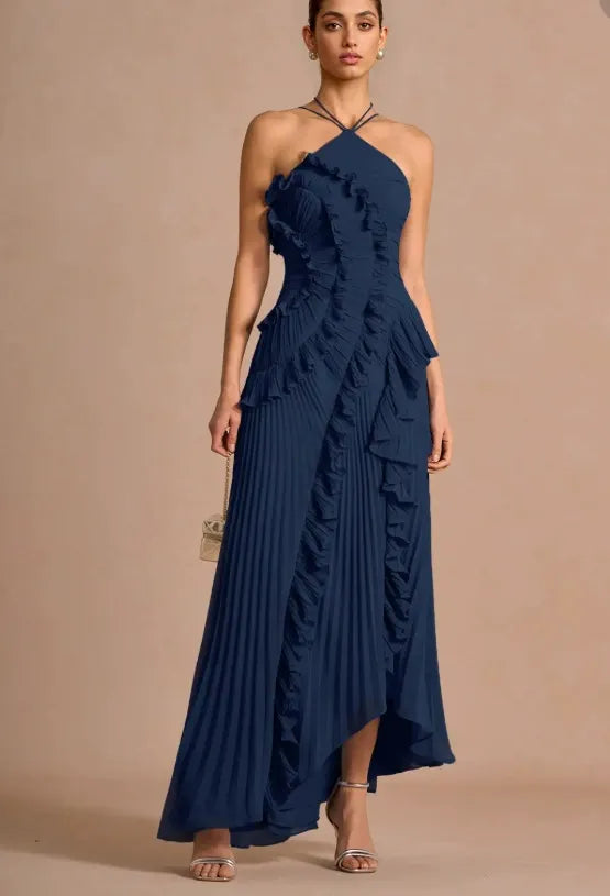 LIYANA | Robe à volants spirales