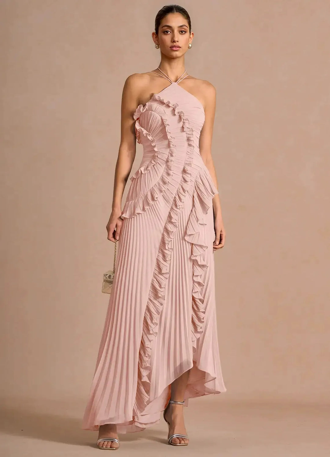 LIYANA | Robe à volants spirales