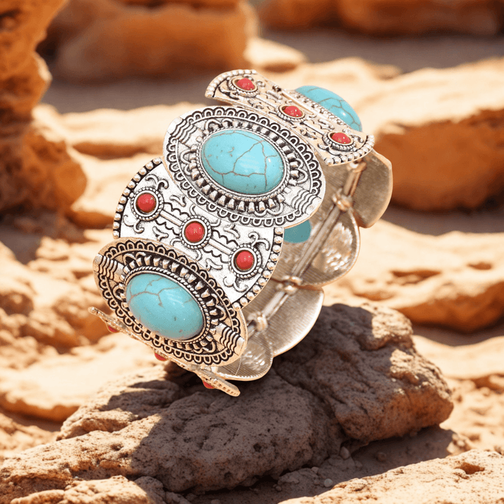 Style Navajo Bracelet ethnique extensible vintage Navajo-bohème