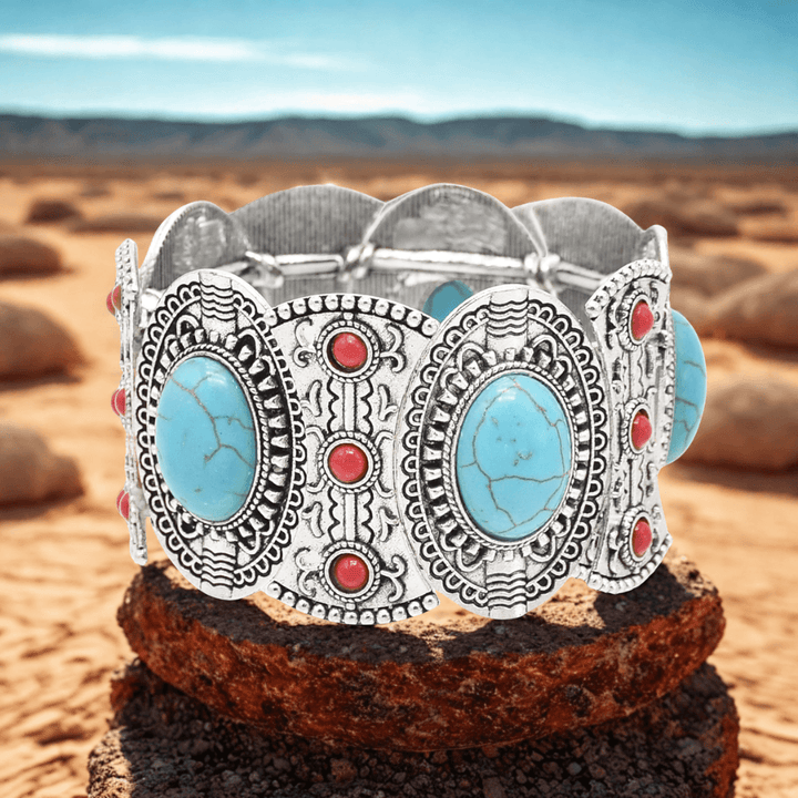 Style Navajo Bracelet ethnique extensible vintage Navajo-bohème