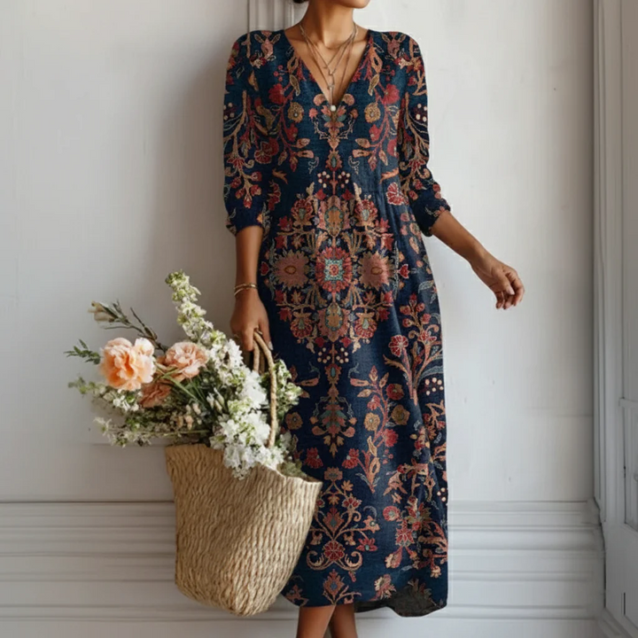 LEIRE | Robe Longue de Style Ethnique