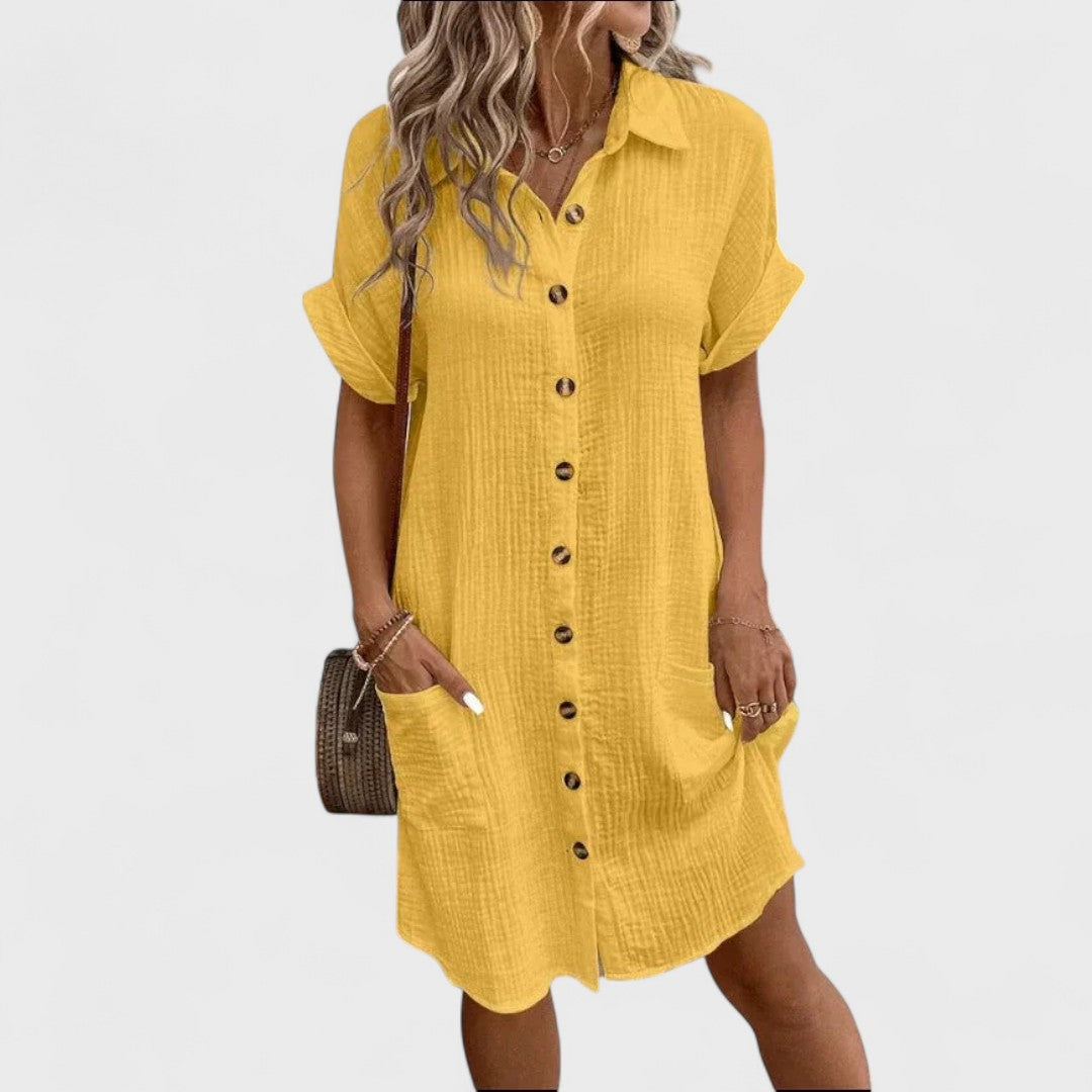 Emma | Robe en Lin Artisanale pour Femme