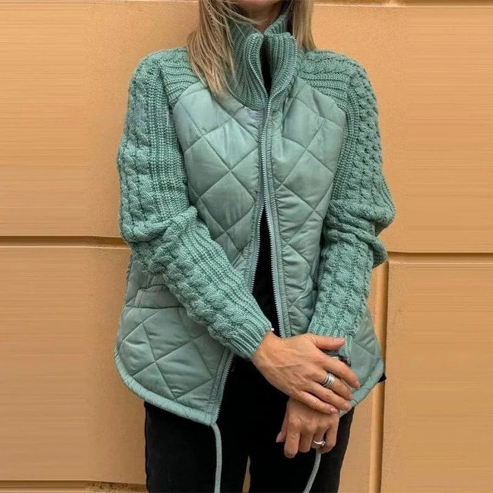 Mara | Veste matelassée avec manches en tricot