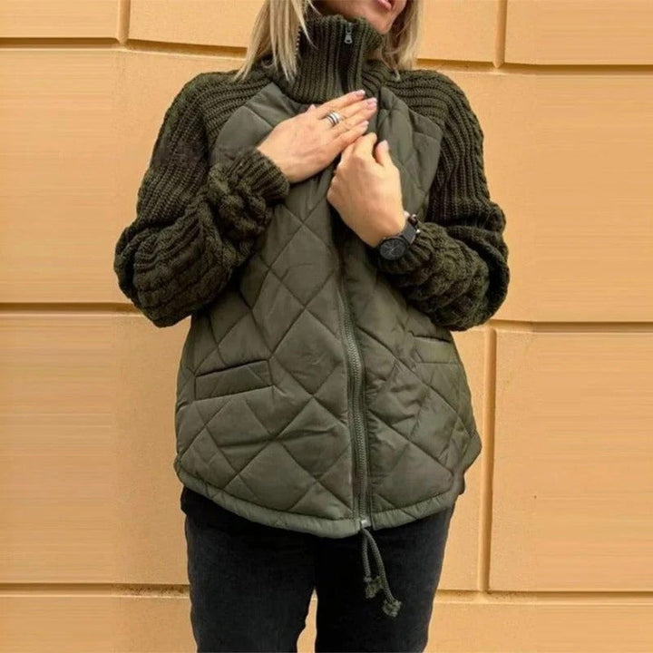 Mara | Veste matelassée avec manches en tricot