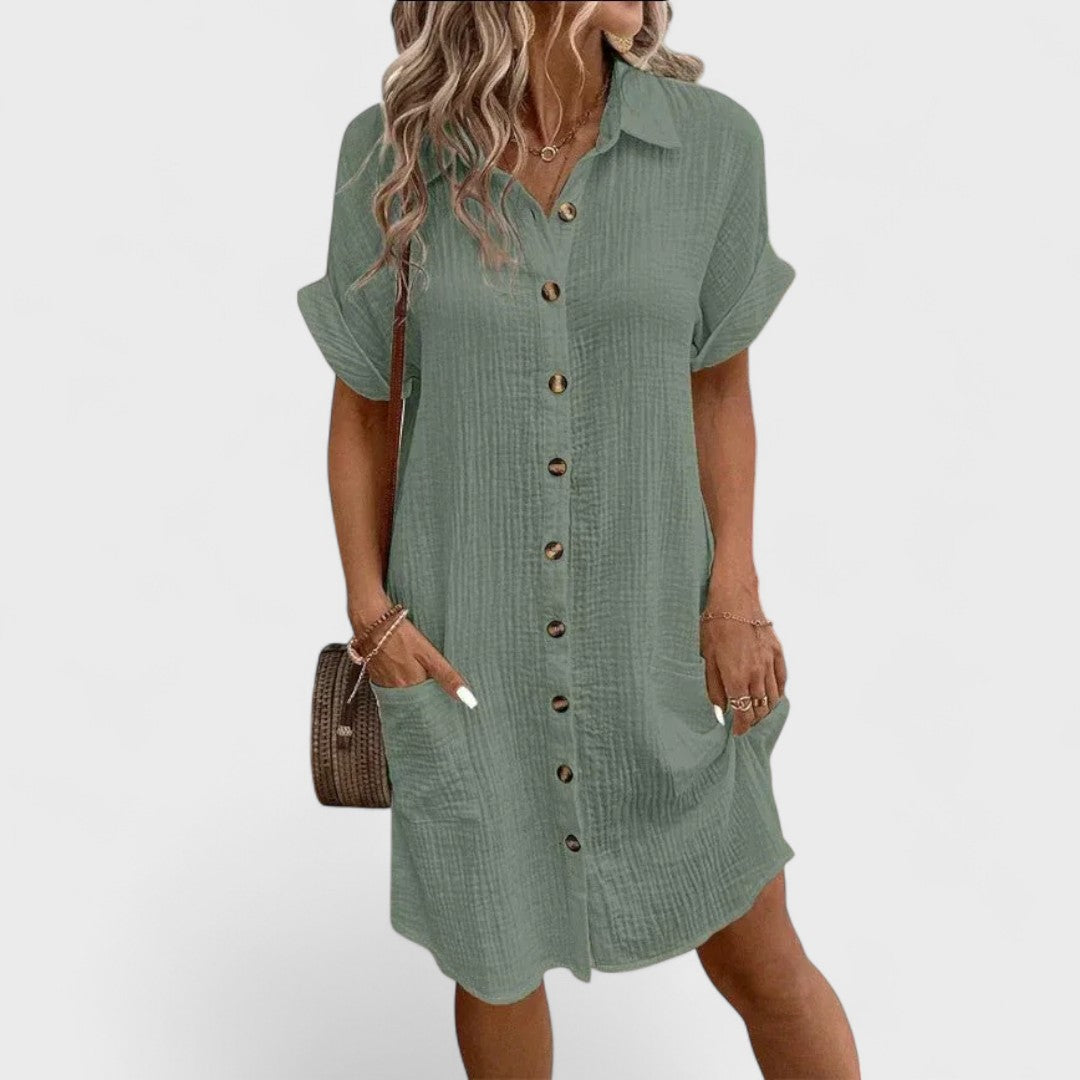 Emma | Robe en Lin Artisanale pour Femme