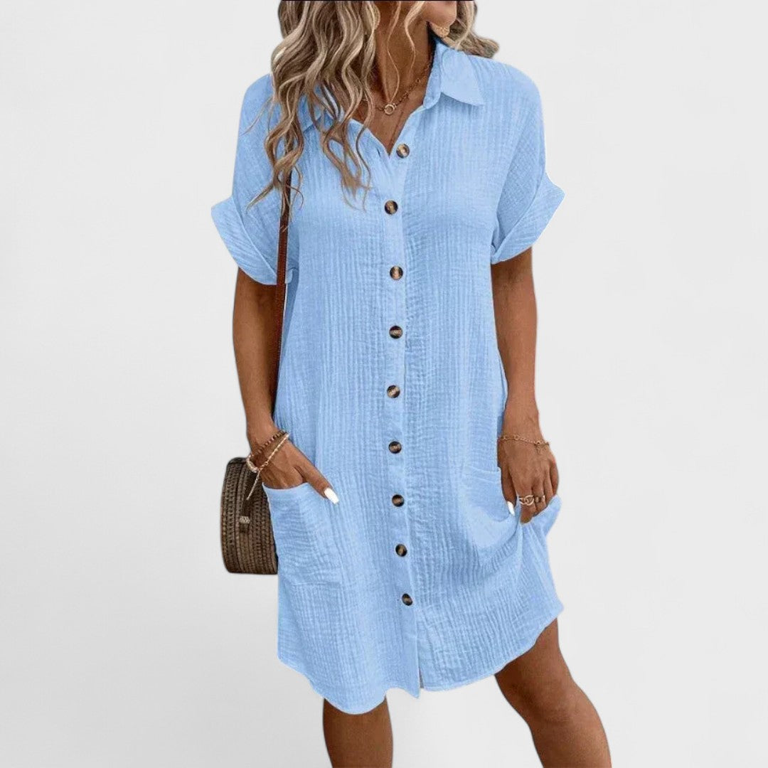 Emma | Robe en Lin Artisanale pour Femme